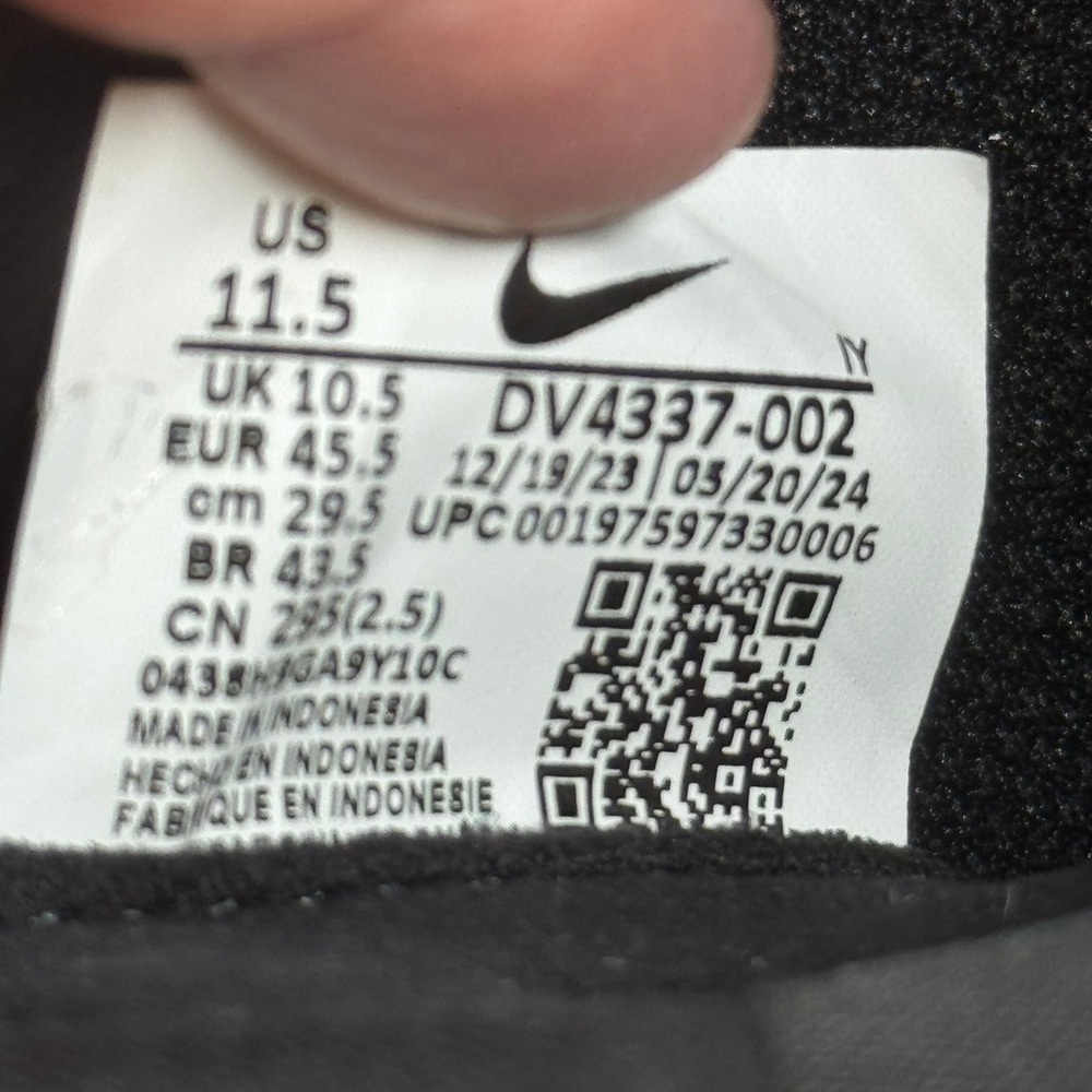 Nike Men's Tiempo Legend 10 Elite FG Soccer Cleats Size 11.5 Shadow Pack Black - Picture 14 of 14